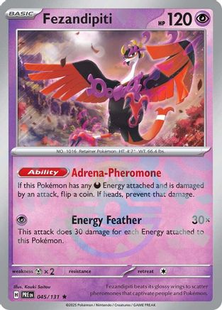 Fezandipiti (Master Ball Pattern) 45 - SV Prismatic Evolutions Pokemon