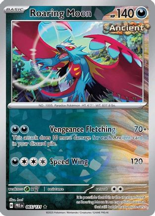 Roaring Moon (Master Ball Pattern) 65 - SV Prismatic Evolutions Pokemon