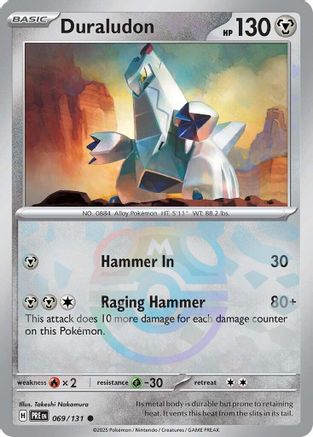 Duraludon (Master Ball Pattern) 69 - SV Prismatic Evolutions Pokemon