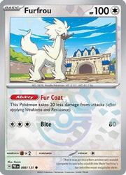 Furfrou (Master Ball Pattern) 88 - SV Prismatic Evolutions Pokemon