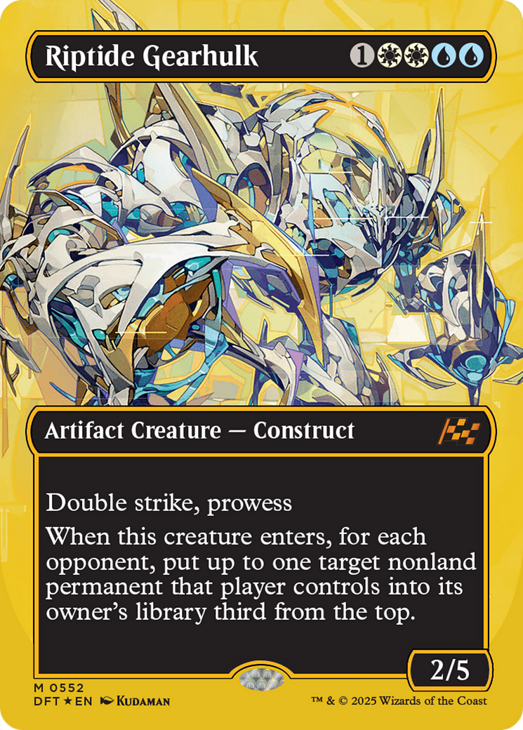 FOIL Riptide Gearhulk (DFT-552) - Aetherdrift - Magic The Gathering