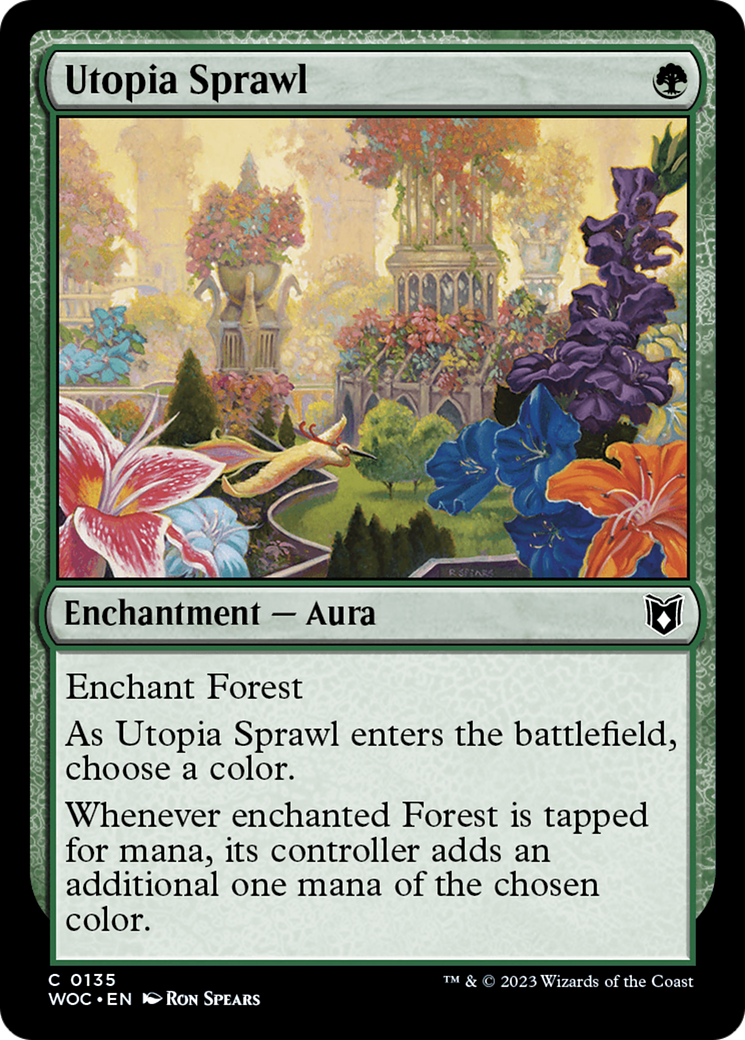 Utopia Sprawl (WOC-135) - Wilds of Eldraine Commander - Magic The Gathering