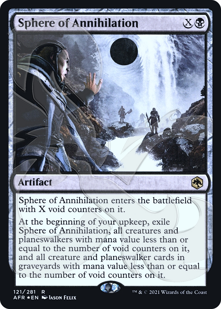 FOIL Sphere of Annihilation (AFR&-121A) - Adventures in the Forgotten Realms Promos - Magic The Gathering