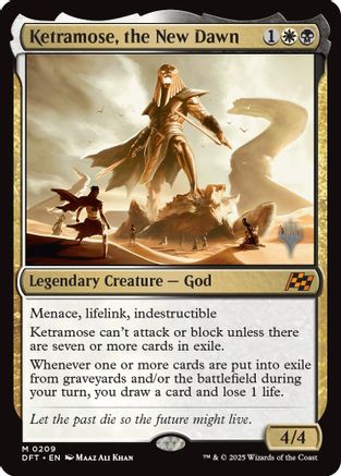 Ketramose, the New Dawn (PPDFT-209) - Promo Pack: Aetherdrift - Magic The Gathering