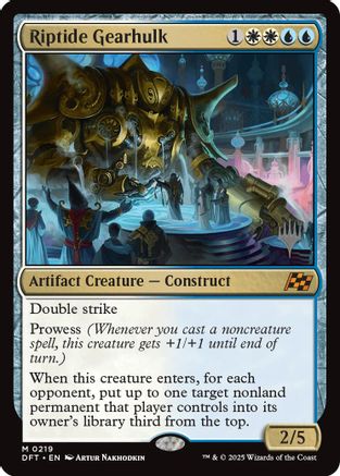 Riptide Gearhulk (PPDFT-219) - Promo Pack: Aetherdrift - Magic The Gathering