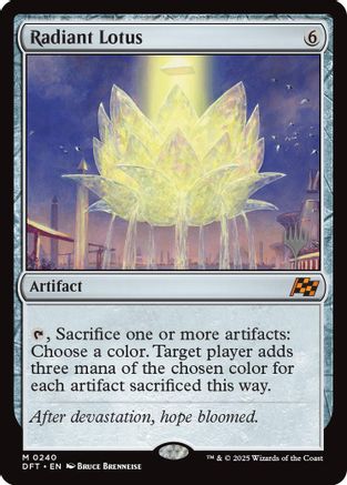 FOIL Radiant Lotus (PPDFT-240) - Promo Pack: Aetherdrift - Magic The Gathering