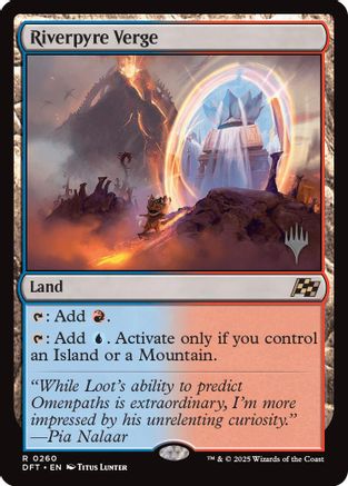 FOIL Riverpyre Verge (PPDFT-260) - Promo Pack: Aetherdrift - Magic The Gathering