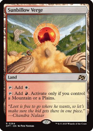 FOIL Sunbillow Verge (PPDFT-264) - Promo Pack: Aetherdrift - Magic The Gathering
