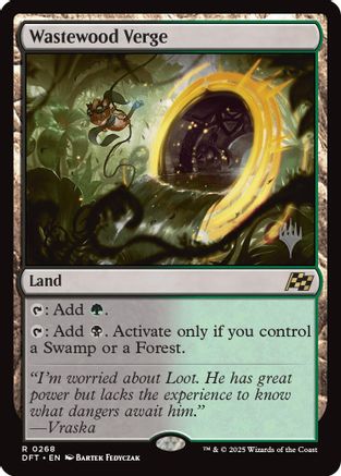 Wastewood Verge (PPDFT-268) - Promo Pack: Aetherdrift - Magic The Gathering