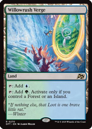 Willowrush Verge (PPDFT-270) - Promo Pack: Aetherdrift - Magic The Gathering