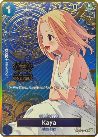 Kaya (One Piece Japanese Version 2nd Anniversary Set) (OP03-044) - One Piece Promotion Cards One Piece