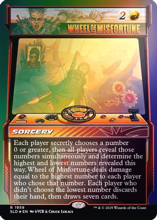 FOIL Wheel of Misfortune (1959) (Rainbow Foil) (SLD-1959) - Secret Lair Drop Series - Magic The Gathering