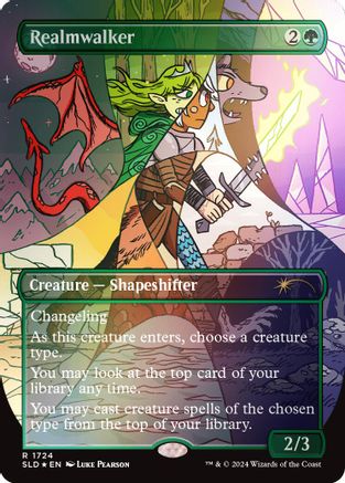 FOIL Realmwalker (Rainbow Foil) (SLD-1724) - Secret Lair Drop Series - Magic The Gathering