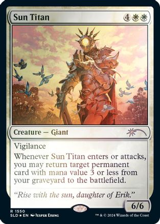 FOIL Sun Titan (Rainbow Foil) (SLD-1550) - Secret Lair Drop Series - Magic The Gathering