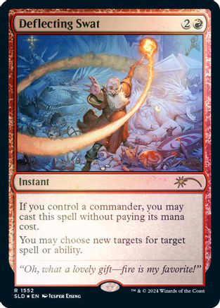 FOIL Deflecting Swat (Rainbow Foil) (SLD-1552) - Secret Lair Drop Series - Magic The Gathering