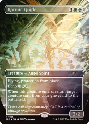 FOIL Karmic Guide (1911) (Rainbow Foil) (SLD-1911) - Secret Lair Drop Series - Magic The Gathering