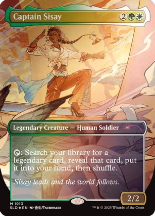 FOIL Captain Sisay (1913) (Rainbow Foil) (SLD-1913) - Secret Lair Drop Series - Magic The Gathering