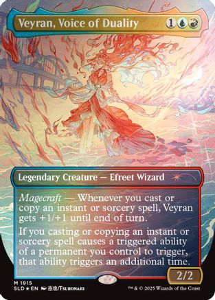 FOIL Veyran, Voice of Duality (Rainbow Foil) (SLD-1915) - Secret Lair Drop Series - Magic The Gathering