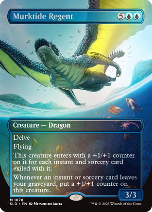 FOIL Murktide Regent (Rainbow Foil) (SLD-1878) - Secret Lair Drop Series - Magic The Gathering