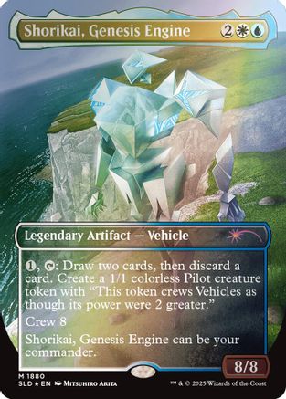 FOIL Shorikai, Genesis Engine (Rainbow Foil) (SLD-1880) - Secret Lair Drop Series - Magic The Gathering