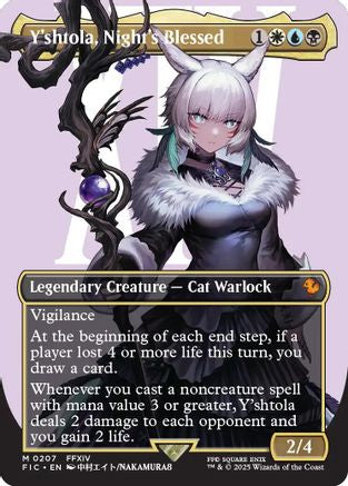 Y'shtola, Night's Blessed (Borderless) (FIC-207) - Commander: FINAL FANTASY - Magic The Gathering