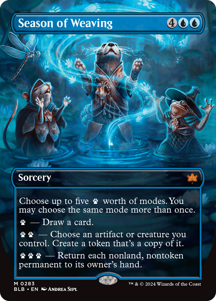 Season of Weaving (Borderless) (BLB-283) - Bloomburrow - Magic The Gathering