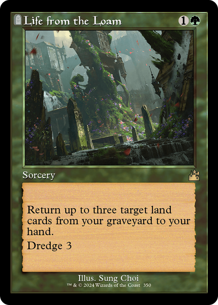 FOIL Life from the Loam (Retro Frame) (RVR-350) - Ravnica Remastered - Magic The Gathering