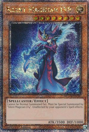 QUARTER CENTURY SECRET RARE Silent Magician LV8 (MZTM-EN000) - Maze of the Master 1st Edition