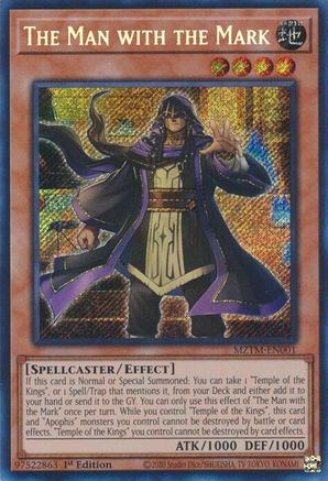 SECRET RARE The Man with the Mark (MZTM-EN001) - Maze of the Master 1st Edition