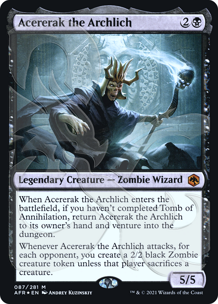 FOIL Acererak the Archlich (AFR&-087) - Adventures in the Forgotten Realms Promos - Magic The Gathering