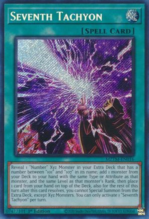 SECRET RARE Seventh Tachyon (MZTM-EN016) - Maze of the Master 1st Edition