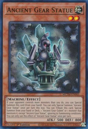 ULTRA RARE Ancient Gear Statue (MZTM-EN045) - Maze of the Master 1st Edition