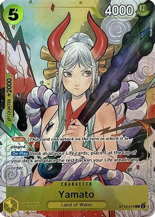 Yamato (Illustration Box Vol.2) (ST13-016) - One Piece Promotion Cards One Piece