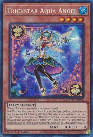 COLLECTOR'S RARE Trickstar Aqua Angel (CR) (MZTM-EN026) - Maze of the Master 1st Edition