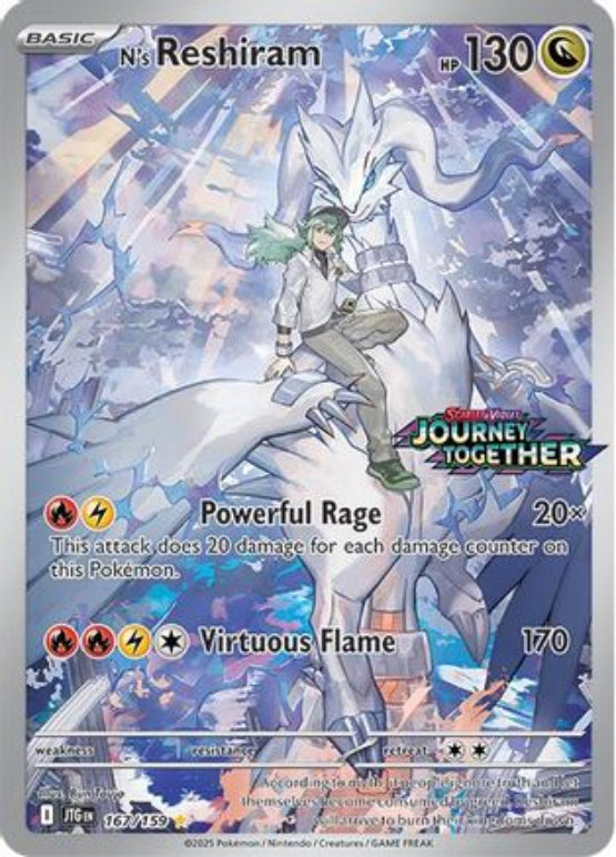 N's Reshiram - 167/159 (Journey Together Stamped) - SV09 Journey Together Holofoil