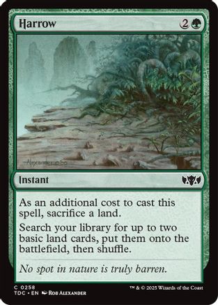 Harrow (TDC-258) - Commander: Tarkir: Dragonstorm - Magic The Gathering
