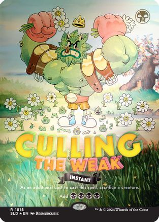 FOIL Culling the Weak (Rainbow Foil) (SLD-1818) - Secret Lair Drop Series - Magic The Gathering
