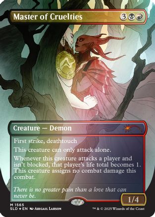 FOIL Master of Cruelties (Rainbow Foil) (SLD-1565) - Secret Lair Drop Series - Magic The Gathering