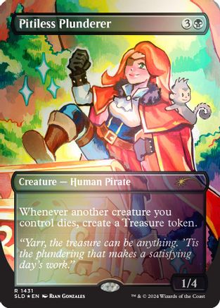 FOIL Pitiless Plunderer (Rainbow Foil) (SLD-1431) - Secret Lair Drop Series - Magic The Gathering