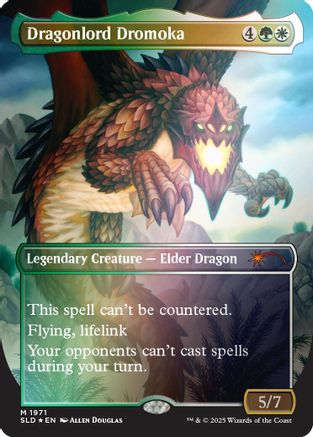 FOIL Dragonlord Dromoka (Rainbow Foil) (SLD-1971) - Secret Lair Drop Series - Magic The Gathering