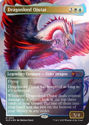 FOIL Dragonlord Ojutai (Rainbow Foil) (SLD-1973) - Secret Lair Drop Series - Magic The Gathering