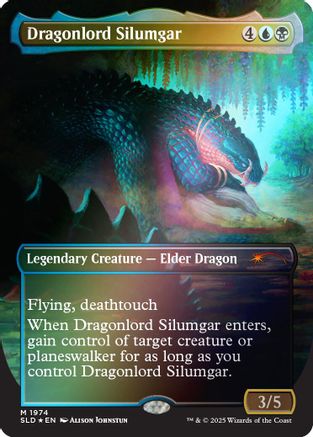 FOIL Dragonlord Silumgar (Rainbow Foil) (SLD-1974) - Secret Lair Drop Series - Magic The Gathering