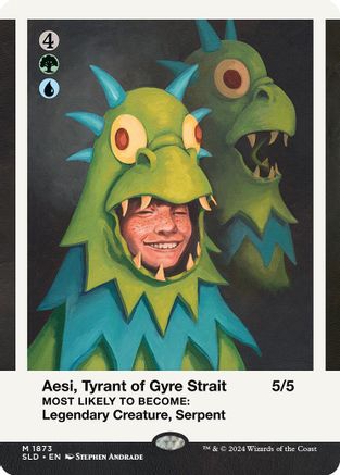 Aesi, Tyrant of Gyre Strait // Aesi, Tyrant of Gyre Strait (SLD-1873) - Secret Lair Drop (Borderless) - Magic The Gathering