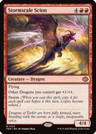 Stormscale Scion (PPTDM-123) - Promo Pack: Tarkir: Dragonstorm - Magic The Gathering