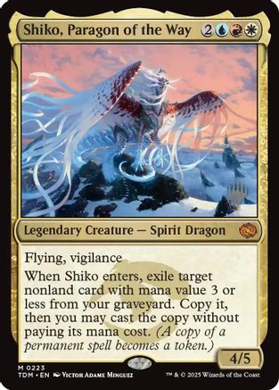 Shiko, Paragon of the Way (PPTDM-223) - Promo Pack: Tarkir: Dragonstorm - Magic The Gathering