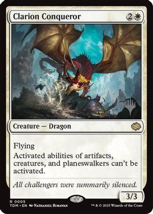 Clarion Conqueror (PPTDM-005) - Promo Pack: Tarkir: Dragonstorm - Magic The Gathering