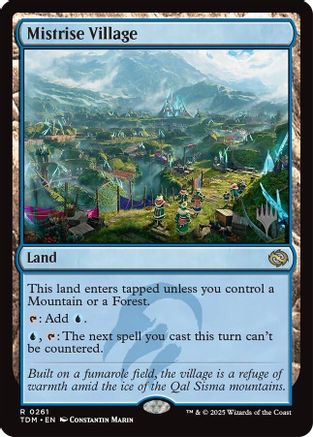 Mistrise Village (PPTDM-261) - Promo Pack: Tarkir: Dragonstorm - Magic The Gathering