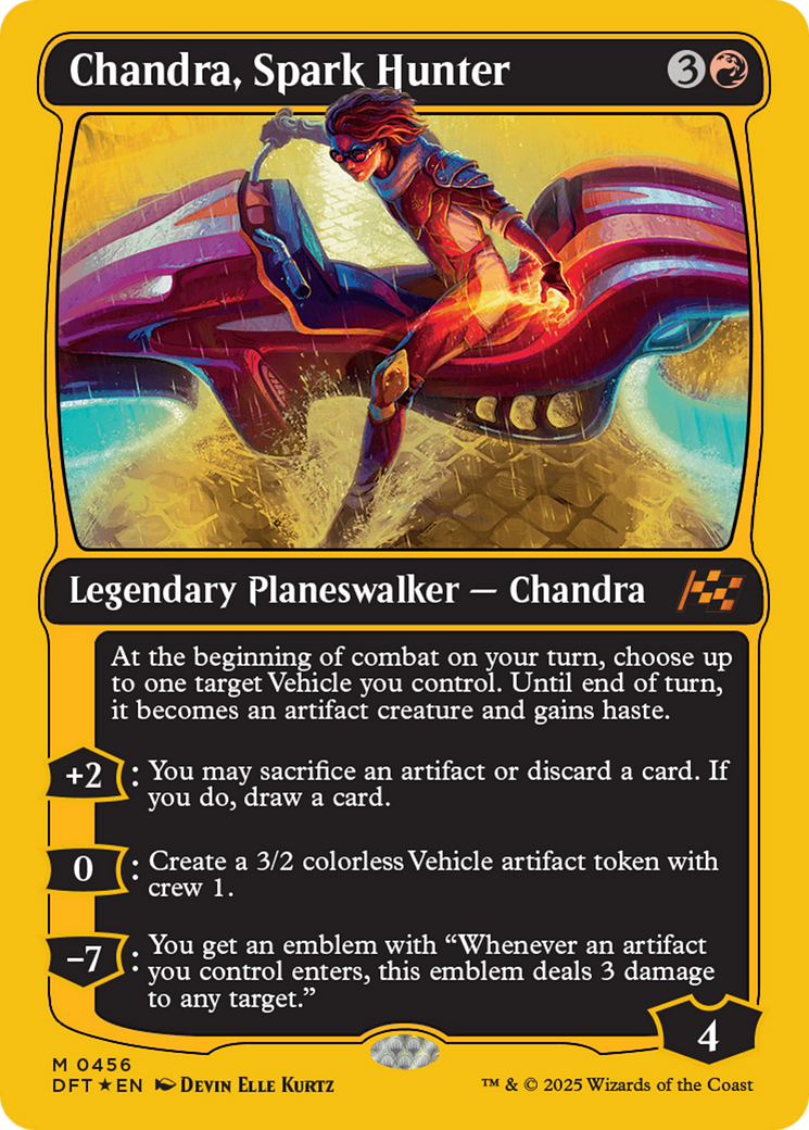 FOIL Chandra, Spark Hunter (DFT-456) - Aetherdrift - Magic The Gathering