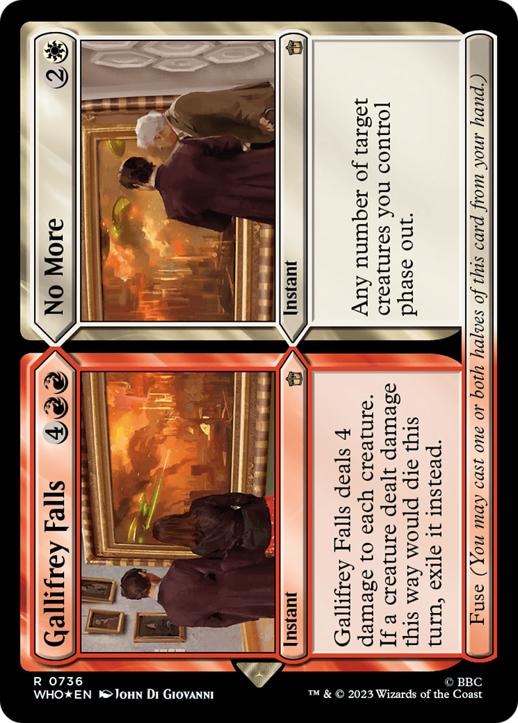 FOIL Gallifrey Falls // No More (Surge Foil) (WHO-736) - Doctor Who - Magic The Gathering