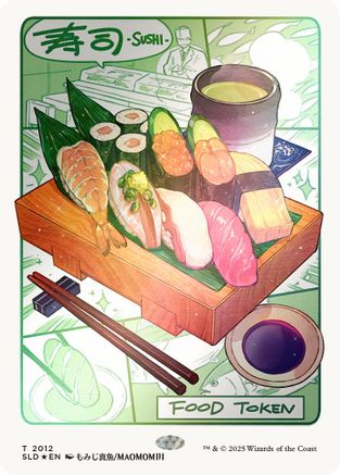 FOIL Food Token (2012) (Rainbow Foil) (SLD-2012) - Secret Lair Drop Series - Magic The Gathering